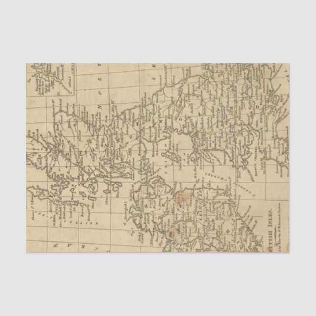 Papel De Seda Ilhas britânicas 5 (Frente )