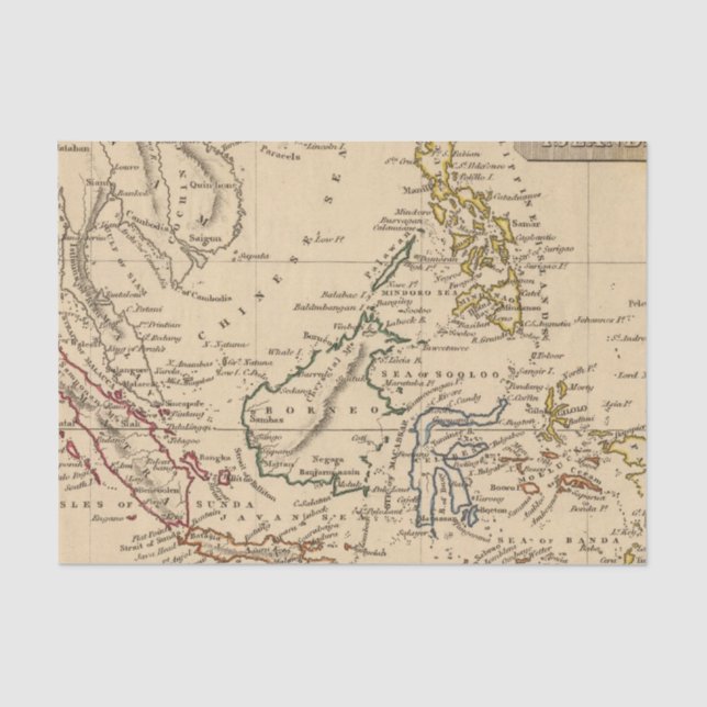 Papel De Seda Ilhas do leste de India (Frente )