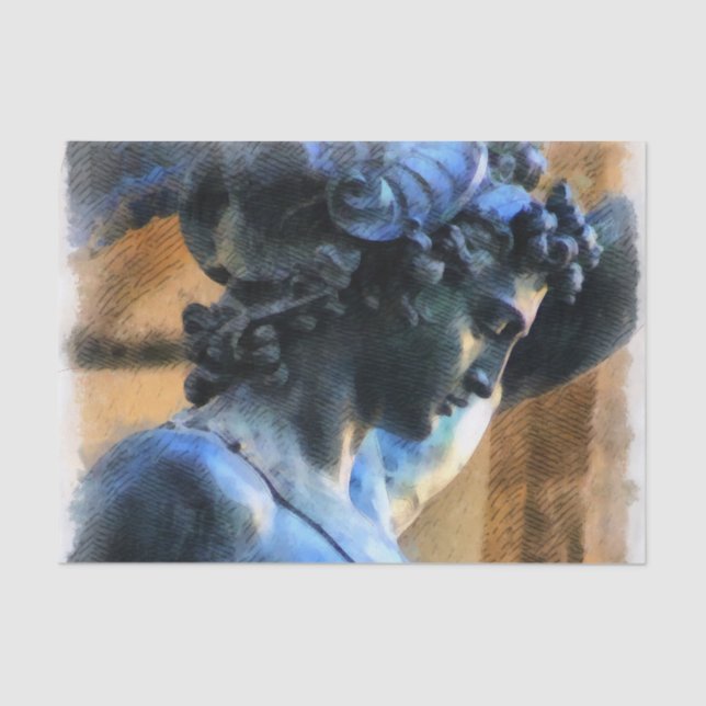 Papel De Seda Illustração da Escultura Persus (Frente )