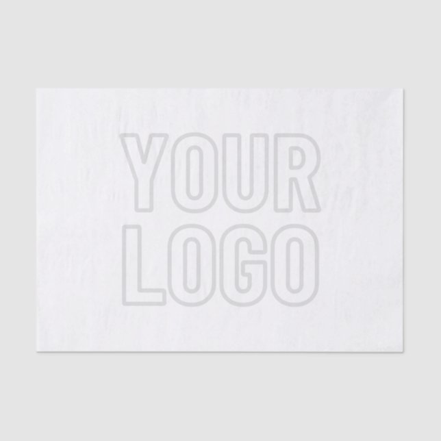 Papel De Seda Iluminar Automaticamente O Logotipo Para Fundo (Frente )