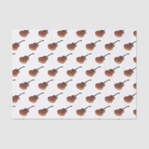 Papel De Seda Ilustração acústica de desenho animado