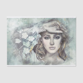 Papel De Seda Ilustração da Mulher Moderna