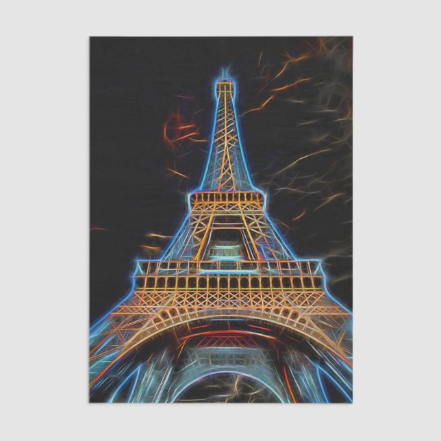 Papel De Seda Ilustração da Torre Eiffel - Paris, França (Criador carregado)