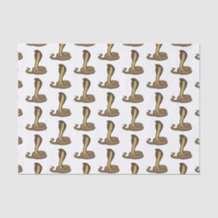 Papel De Seda Ilustração de cobra da cobra castanha