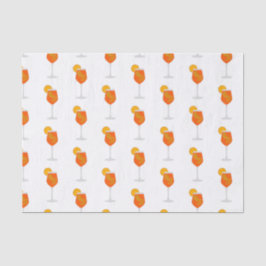 Papel De Seda Ilustração de Cocktail, Aperol Spritz