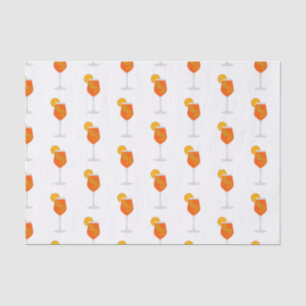 Papel De Seda Ilustração de Cocktail, Aperol Spritz