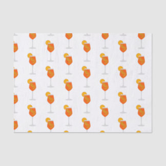 Papel De Seda Ilustração de Cocktail, Aperol Spritz