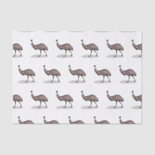 Papel De Seda Ilustração de desenho animado de aves da Emu