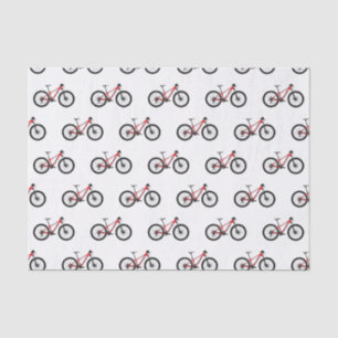 Papel De Seda Ilustração de desenho animado de bicicleta