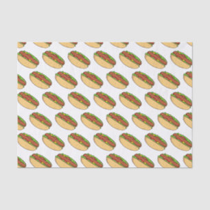 Papel De Seda Ilustração de desenho animado de cachorro quente