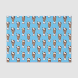 Papel De Seda Ilustração de desenho animado de Chocolate Milksha