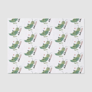 Papel De Seda Ilustração de desenho animado de insetos de críque