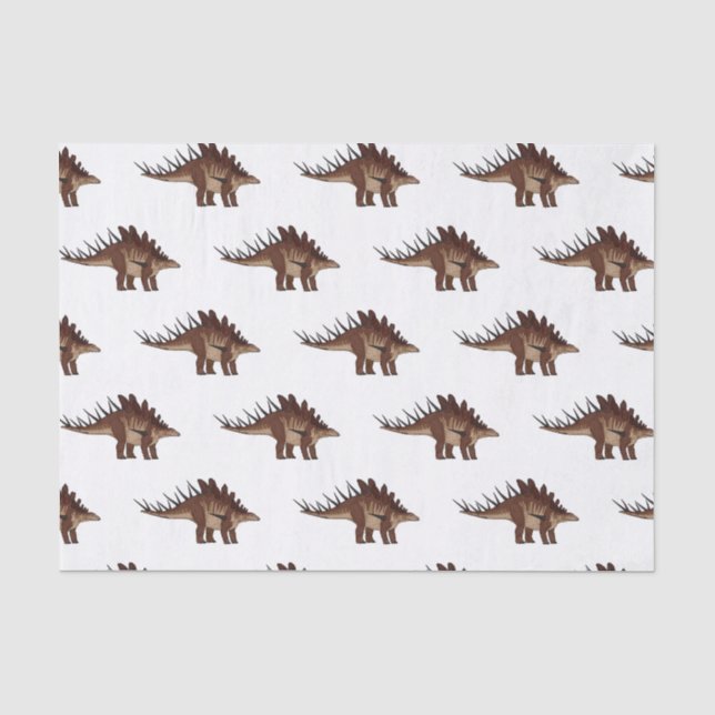 Papel De Seda Ilustração de desenho animado de Kentrosaurus (Frente )