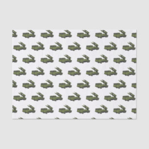 Papel De Seda Ilustração de desenho animado de mísseis militares