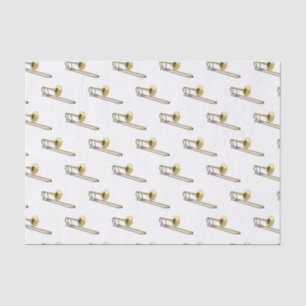 Papel De Seda Ilustração de desenho animado Trombone