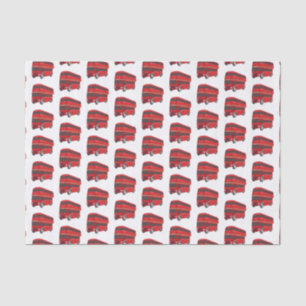 Papel De Seda Ilustração de desenho de barramento de dois andare