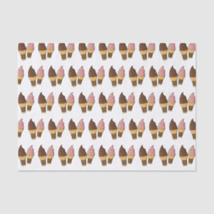 Papel De Seda ilustração de desenho de cone de sorvete