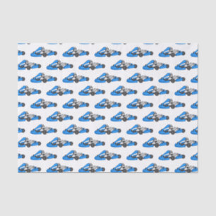 Papel De Seda Ilustração de desenho de corrida de Kart
