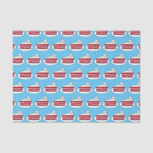 Papel De Seda Ilustração de desenho do bolo de veludo vermelho
