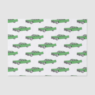 Papel De Seda Ilustração do desenho animado Classic car 1959