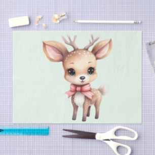 Papel De Seda Ilustração do desenho animado de veado-bebê