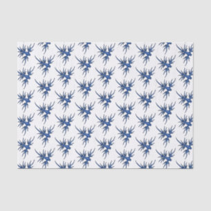 Papel De Seda Ilustração do dragão azul de lesma marinha