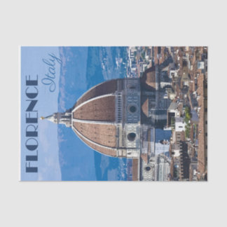 Papel De Seda Ilustração Vintage de Florença, Itália