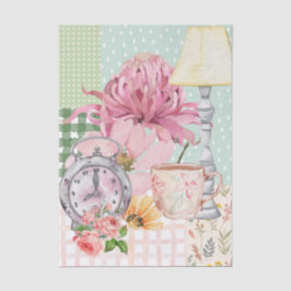 Papel De Seda Ilustrações de aquarela pastel modernas Colagem