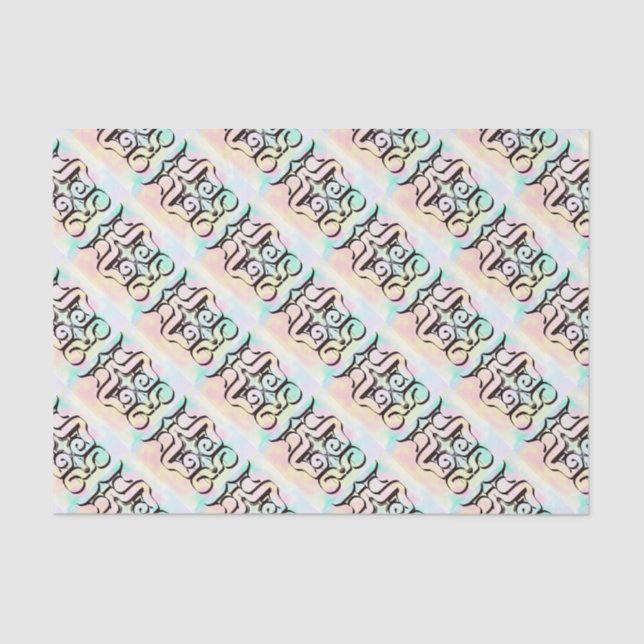 Papel De Seda ilustrações de cores (Frente )