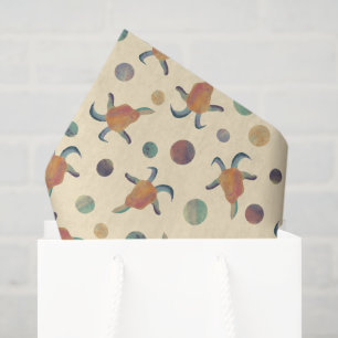 Papel De Seda Ilustrações e Bolinhas pintadas modernas de caprin