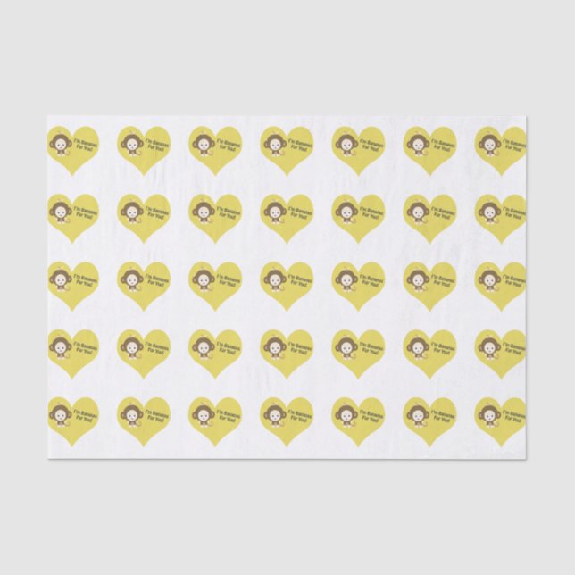 Papel De Seda Im Bananas para você, macaco (Frente )