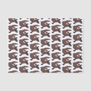 Papel De Seda Imagem de desenho animado de lagarto monstro de gi