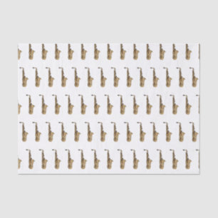 Papel De Seda Imagem de desenhos saxofônicos