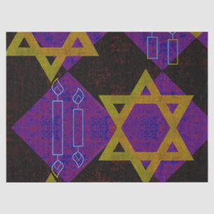 Papel De Seda Imagem temática de Hanukkah da SlipperyJoe's amare