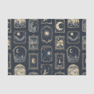 Papel De Seda Imagens Celestiais enquadradas pelo rico sobre fun