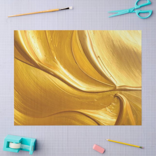 Papel De Seda Impasto Gold paint (Arte )