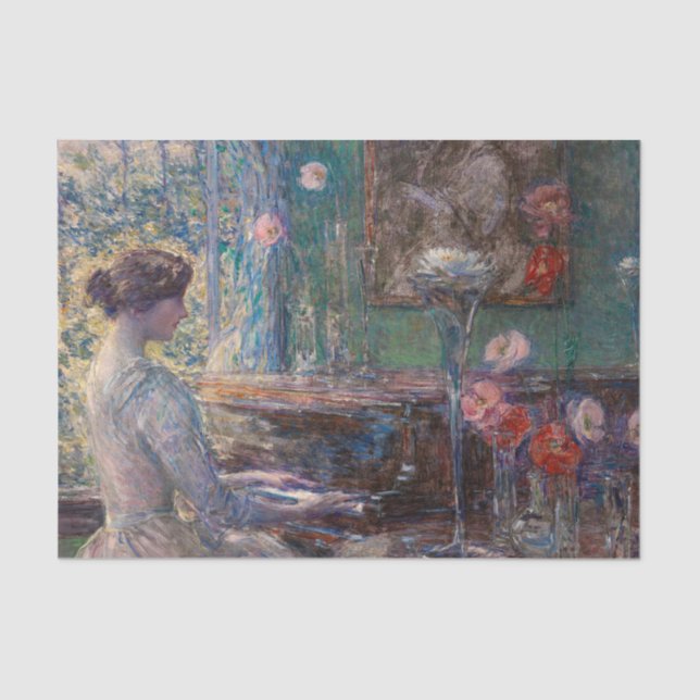 Papel De Seda Implantação de Frederick Childe Hassam (Frente )