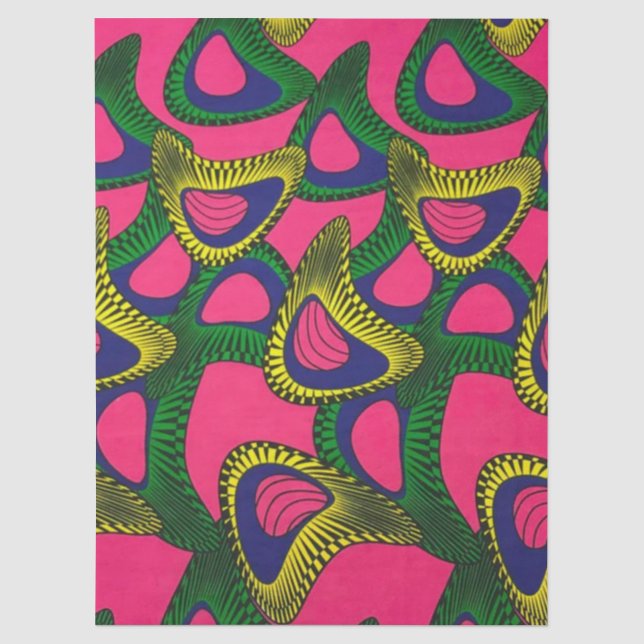 Papel De Seda Impressão Africana (Frente )