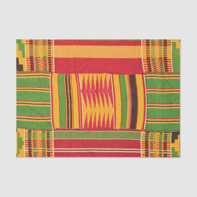 Papel De Seda Impressão africano (Frente )