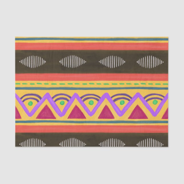 Papel De Seda Impressão africano (Frente )