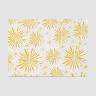 Papel De Seda Impressão amarelo lustroso