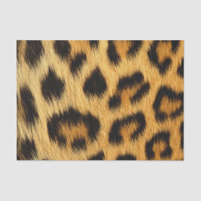 Papel De Seda Impressão animal da pele do leopardo (Frente )