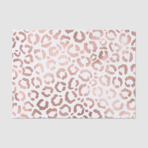 Papel De Seda Impressão Animal Leopard Cheetah, Rosa Chic