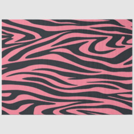 Papel De Seda Impressão animal rosa e zebra negra