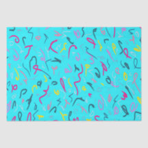 Impressão azul com Vibes 90s