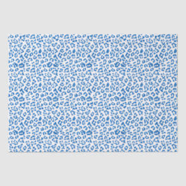 Papel De Seda Impressão Clássica Azul-Leopardo