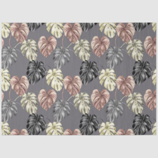 Papel De Seda Impressão de Animal Tropical e Série de Folhagens