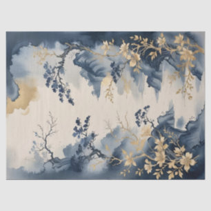 Papel De Seda Impressão de Arte Asiática