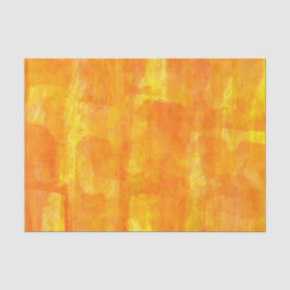 Papel De Seda Impressão de Extremidade de Cor de Água Laranja