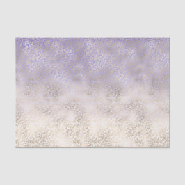 Papel De Seda Impressão de Leopardo Dourado Roxo